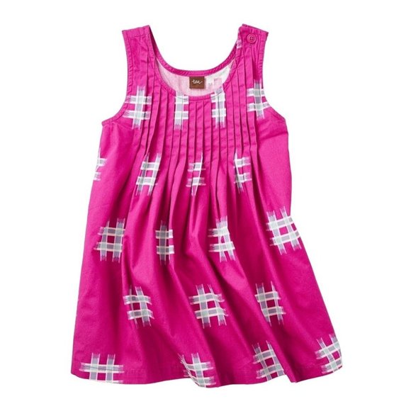 Tea Collection Dresses Tea Collection Pink Mitsu Sleeveless Pleated Jumper 6 Poshmark